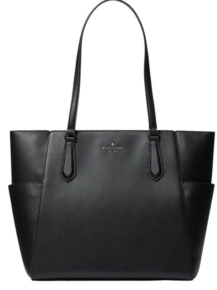Kate Spade Black Pebbled Leather Shoulder Tote